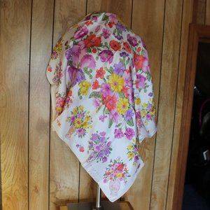 richel vibrant floral silk scarf